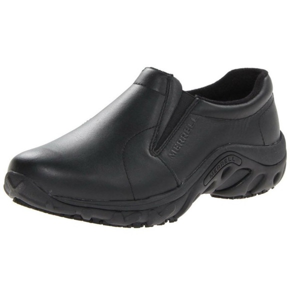 Merrell Other - MERRELL Jungle Moc Leather Waterproof Shoes Size 9 Mens Black J17199 cons